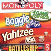 4 Games Fun Pack: Monopoly Boggle Yahtzee Battleship